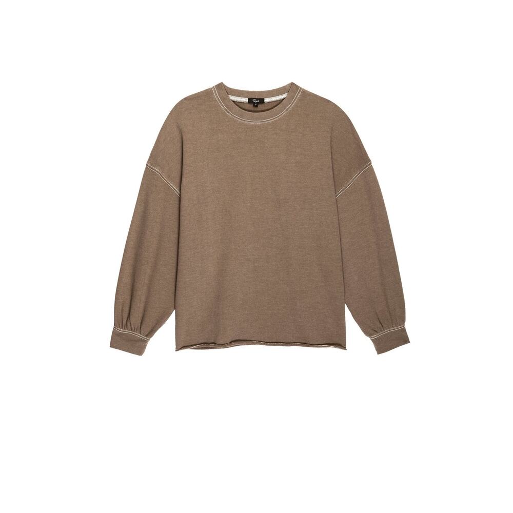 Rails Reeves Toffee Lounge Oversized Crewneck Sweatshirt Size L - Picture 5 of 11